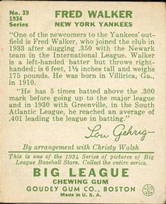 Dixie Walker  baseball card collectible - Main Image 2