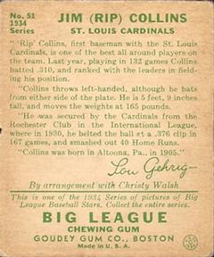 Ripper Collins  baseball card collectible - Main Image 2