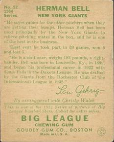 Hi Bell  baseball card collectible - Main Image 2