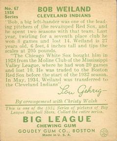 Bob Weiland  baseball card collectible - Main Image 2