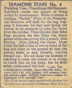 VAR: 1935 statistics on back  baseball card collectible - Main Image 2