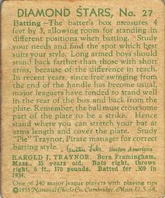 Pie Traynor  baseball card collectible - Main Image 2