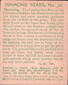 Sam Rice  baseball card collectible - Main Image 2