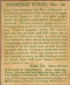 Ben Chapman  baseball card collectible - Main Image 2