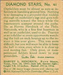Harvey Hendrick  baseball card collectible - Main Image 2