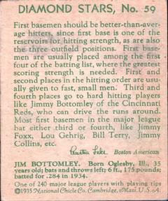 Jim Bottomley  baseball card collectible - Main Image 2
