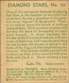 Hal Trosky  baseball card collectible - Main Image 2