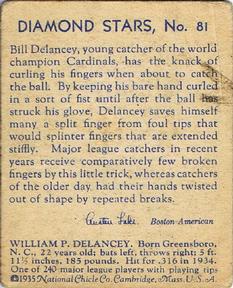 VAR: 1934 statistics on back, blue text  baseball card collectible - Main Image 2
