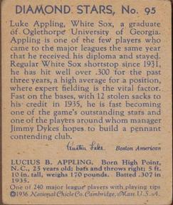 Luke Appling  baseball card collectible - Main Image 2