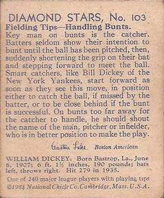 Bill Dickey  baseball card collectible - Main Image 2