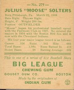Moose Solters  baseball card collectible - Main Image 2