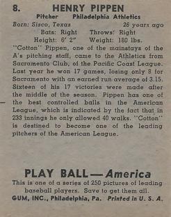 Cotton Pippen  baseball card collectible - Main Image 2