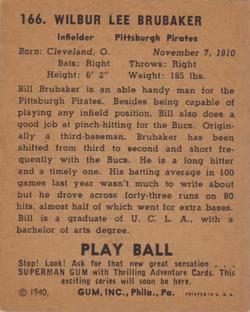 Bill Brubaker  baseball card collectible - Main Image 2