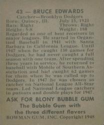 Bruce Edwards  baseball card collectible - Main Image 2