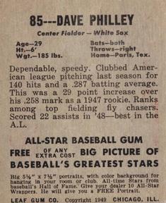 Dave Philley  baseball card collectible - Main Image 2