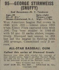 George Stirnweiss  baseball card collectible - Main Image 2