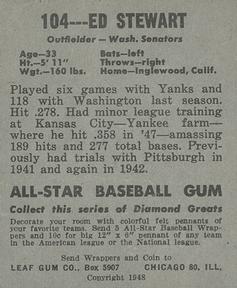 Edward Stewart  baseball card collectible - Main Image 2