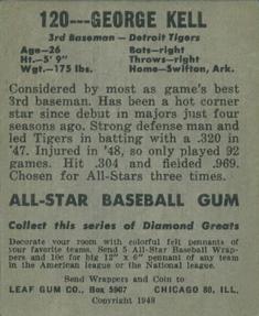 George Kell  baseball card collectible - Main Image 2