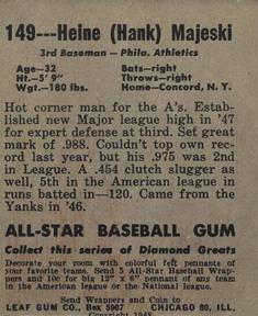 Henry Majeski  baseball card collectible - Main Image 2