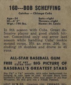 Bob Scheffing  baseball card collectible - Main Image 2