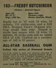 Freddy Hutchinson  baseball card collectible - Main Image 2