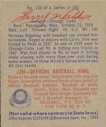 Harry "The Hat” Walker  baseball card collectible - Main Image 2