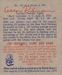 Aaron Robinson  baseball card collectible - Main Image 2