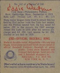 Eddie Waitkus  baseball card collectible - Main Image 2