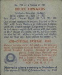 Bruce Edwards  baseball card collectible - Main Image 2
