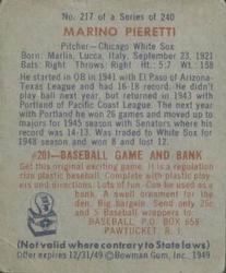 Marino Pieretti  baseball card collectible - Main Image 2