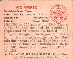 Vic Wertz  baseball card collectible - Main Image 2
