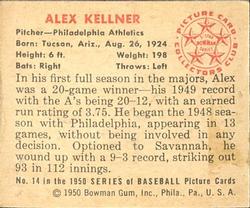 Alex Kellner  baseball card collectible - Main Image 2