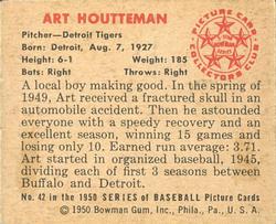 Art Houtteman  baseball card collectible - Main Image 2