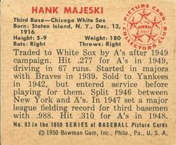 Hank Majeski  baseball card collectible - Main Image 2