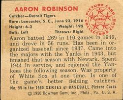Aaron Robinson  baseball card collectible - Main Image 2
