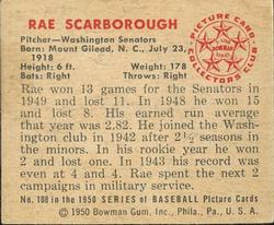 Rae Scarborough  baseball card collectible - Main Image 2