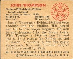 John Thompson  baseball card collectible - Main Image 2