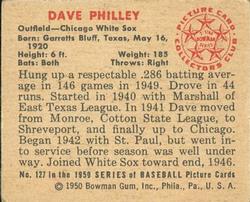 Dave Philley  baseball card collectible - Main Image 2