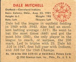 Dale Mitchell  baseball card collectible - Main Image 2