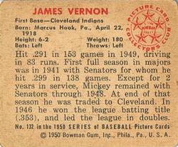 James Vernon  baseball card collectible - Main Image 2