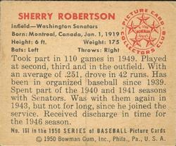 Sherry Robertson  baseball card collectible - Main Image 2