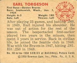 Earl Torgeson  baseball card collectible - Main Image 2