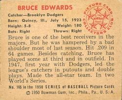 Bruce Edwards  baseball card collectible - Main Image 2
