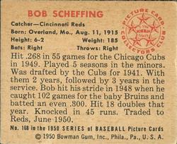 Bob Scheffing  baseball card collectible - Main Image 2