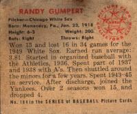 Randy Gumpert  baseball card collectible - Main Image 2