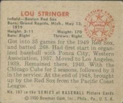 Lou Stringer  baseball card collectible - Main Image 2