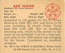 Ken Wood  baseball card collectible - Main Image 2