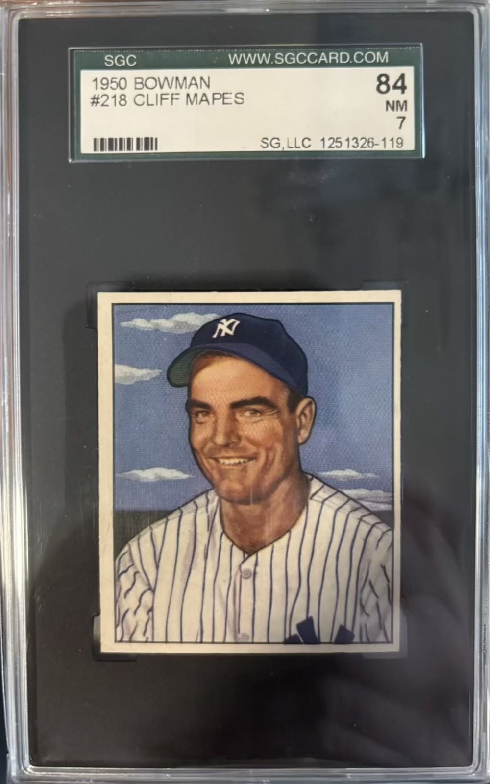 Cliff Mapes  baseball card collectible - Main Image 3