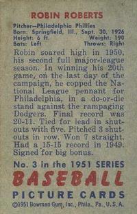 Robin Roberts  baseball card collectible - Main Image 2