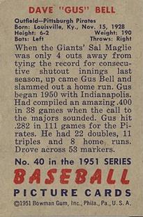 Dave Bell  baseball card collectible - Main Image 2